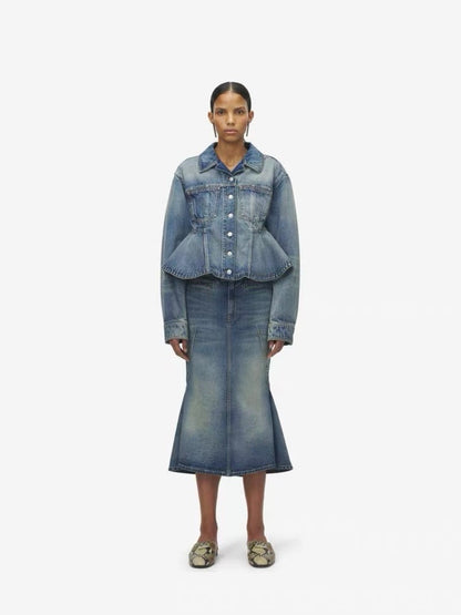 Mcq 25fw denim skirt