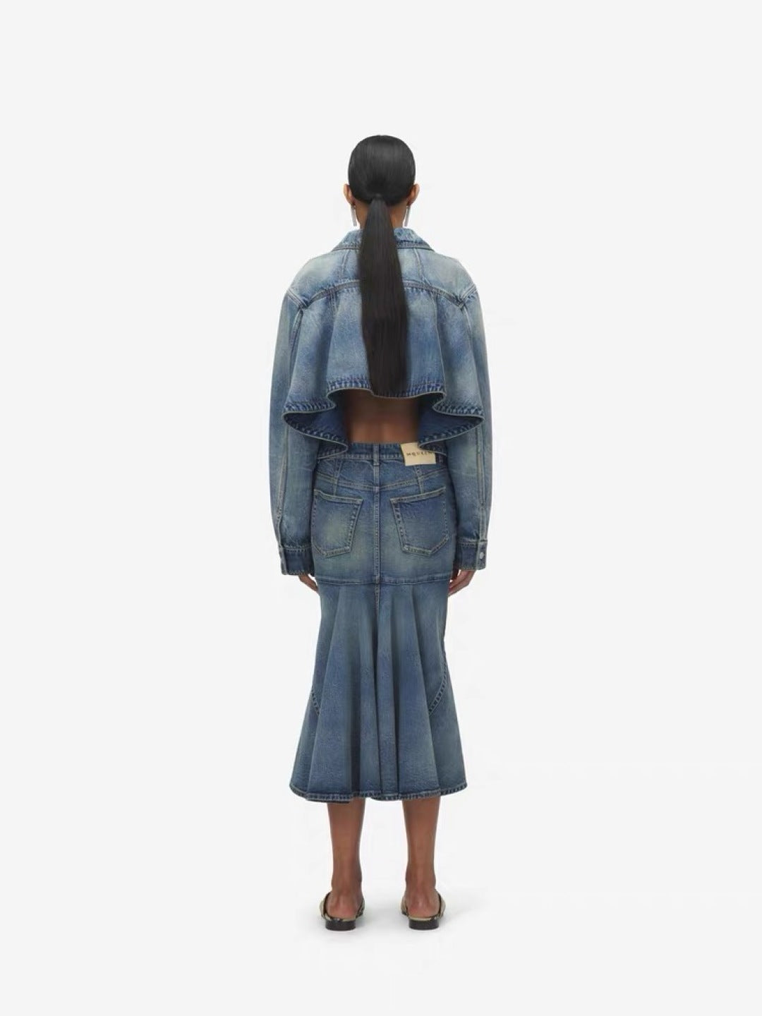 Mcq 25fw denim skirt