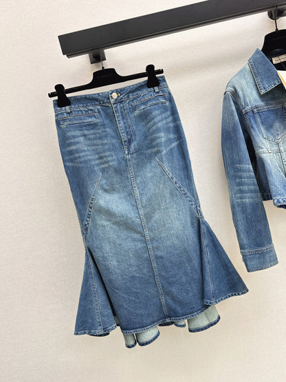 Mcq 25fw denim skirt