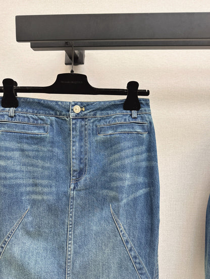 Mcq 25fw denim skirt