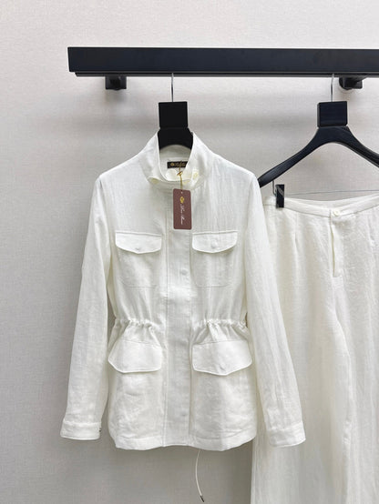 Loro 25fw linen suit