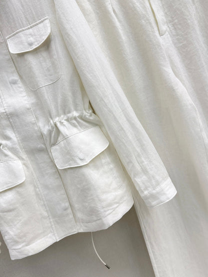 Loro 25fw linen suit
