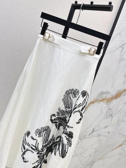 CD 25ss embroidered skirt