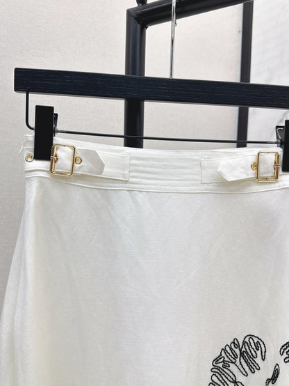 CD 25ss embroidered skirt