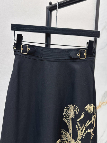 CD 25ss embroidered skirt
