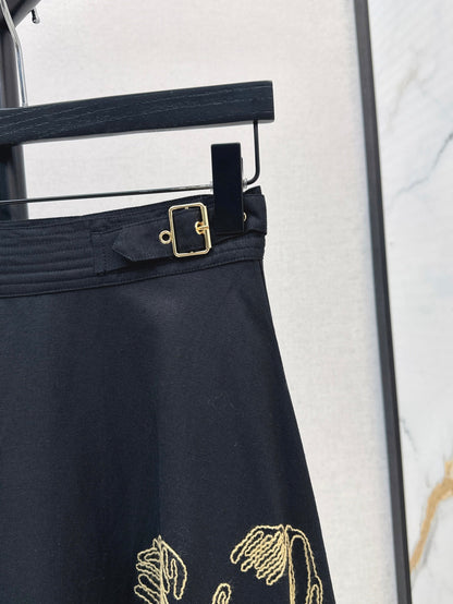 CD 25ss embroidered skirt