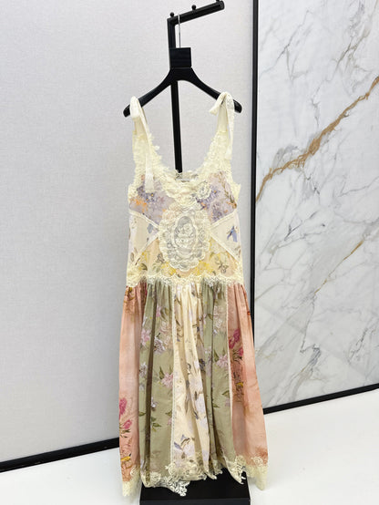 Zimm 25ss embroidered dress