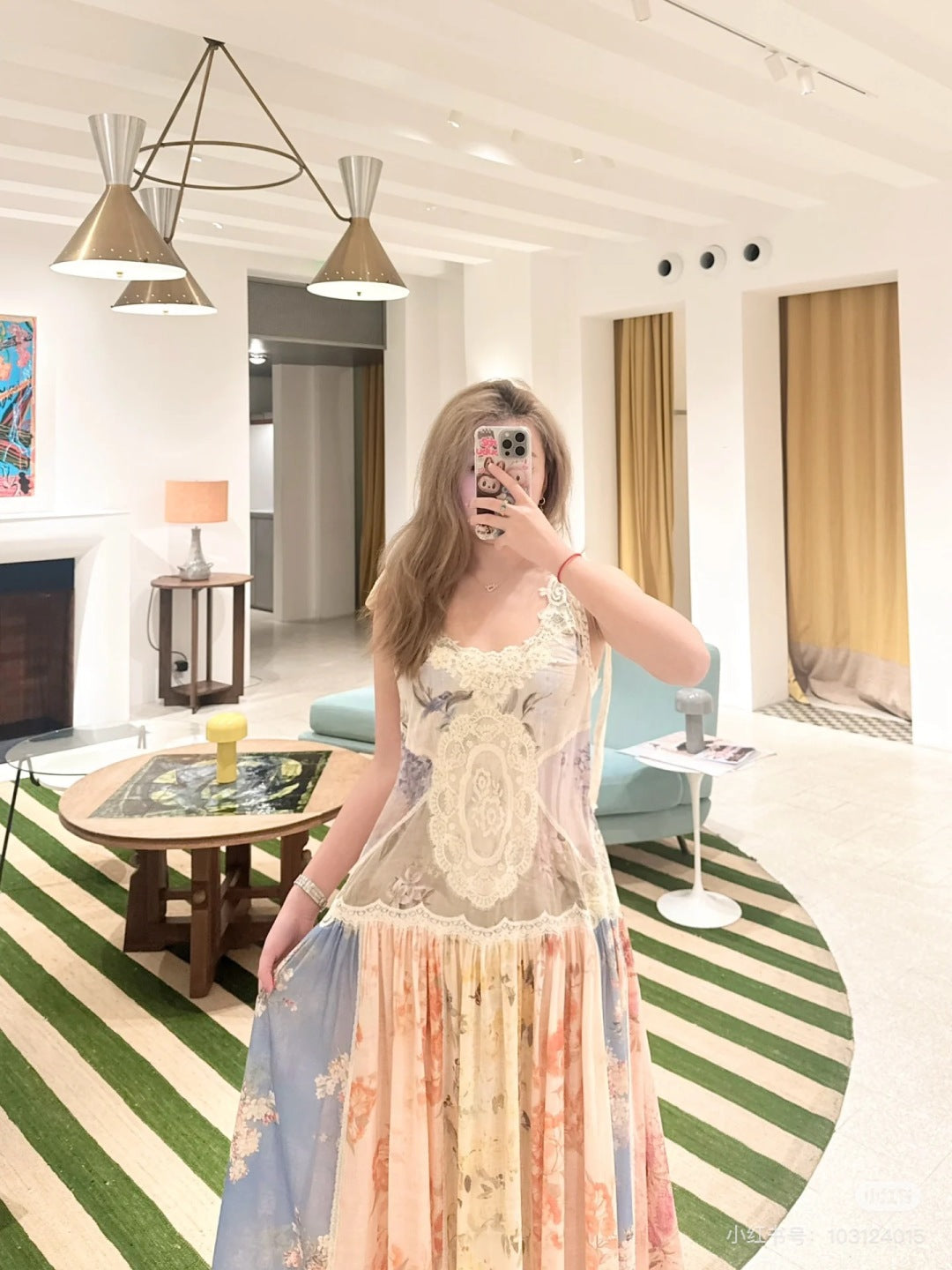 Zimm 25ss embroidered dress