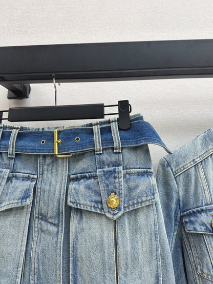 Balm 25fw denim skirt