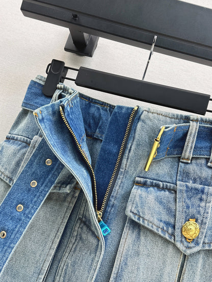 Balm 25fw denim skirt