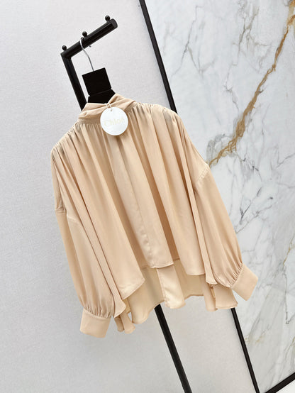 Chol 25ss pleated shirt
