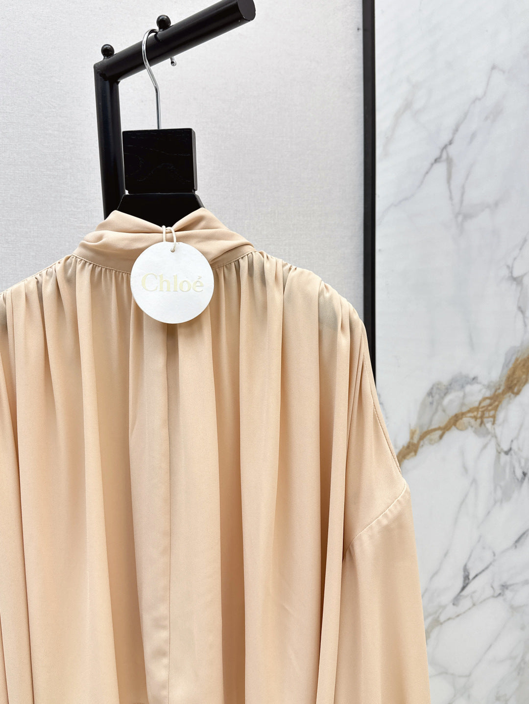 Chol 25ss pleated shirt