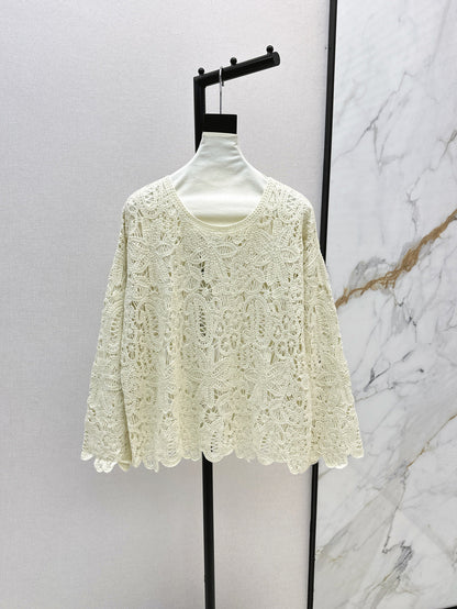 Brune 25fw cashmere hollow sweater