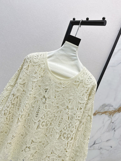 Brune 25fw cashmere hollow sweater