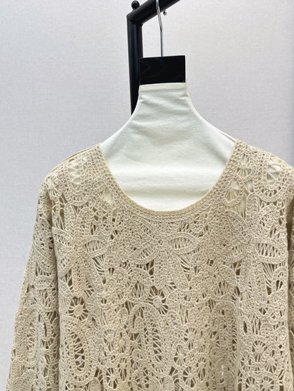 Brune 25fw cashmere hollow sweater