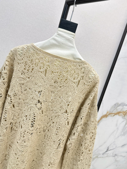 Brune 25fw cashmere hollow sweater