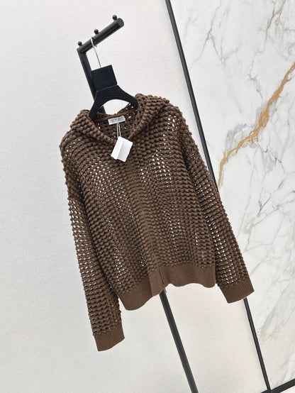 Brune 25fw hollow hoodie
