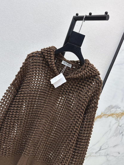 Brune 25fw hollow hoodie