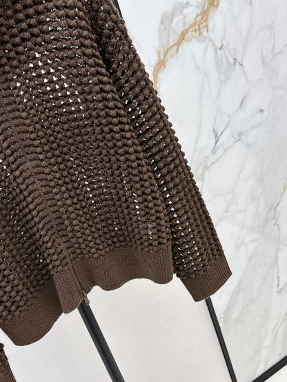 Brune 25fw hollow hoodie