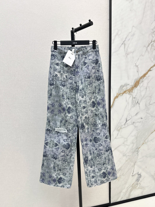CD 25fw printed jeans