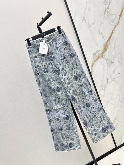 CD 25fw printed jeans