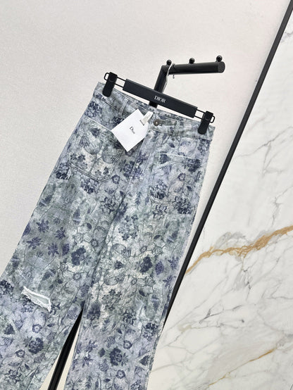 CD 25fw printed jeans