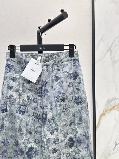 CD 25fw printed jeans
