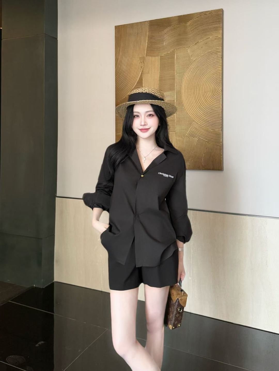 CD 25fw embroidered shirt