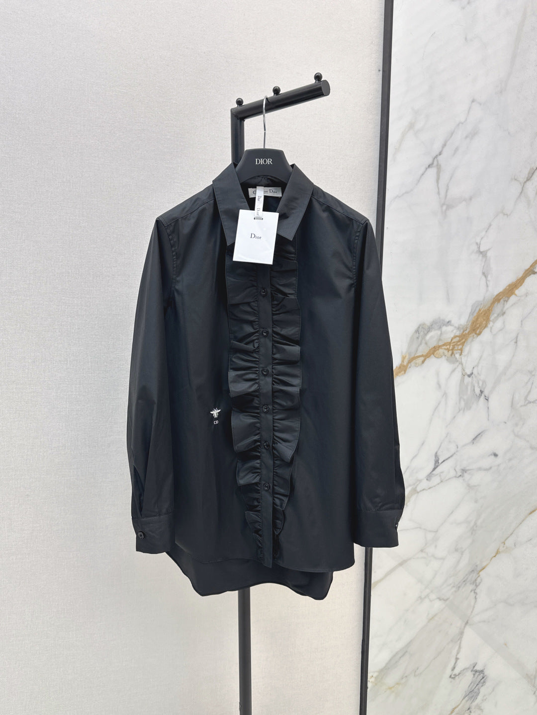 CD 25fw ruffle shirt