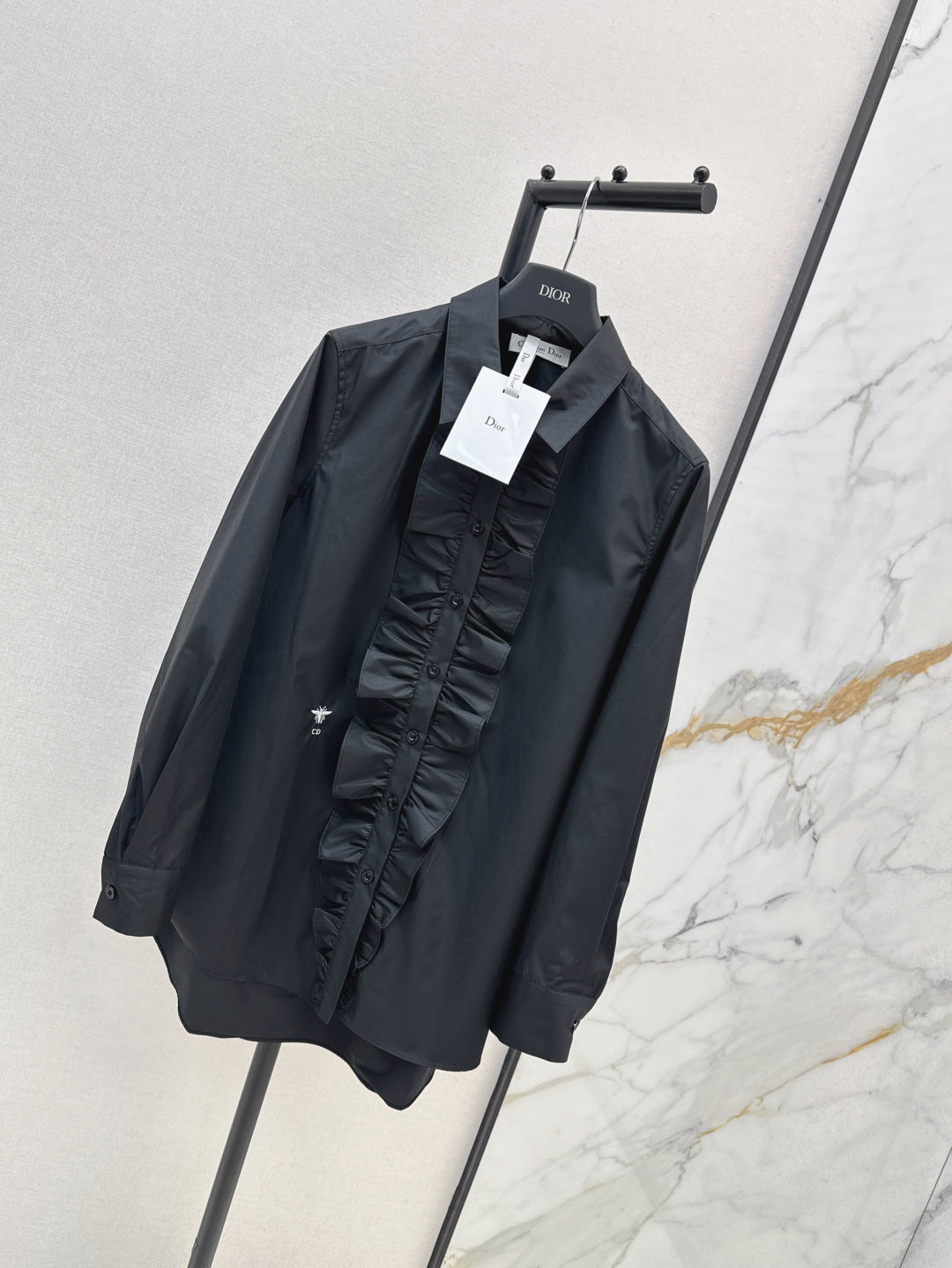 CD 25fw ruffle shirt
