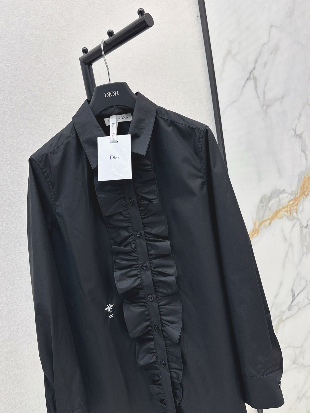 CD 25fw ruffle shirt