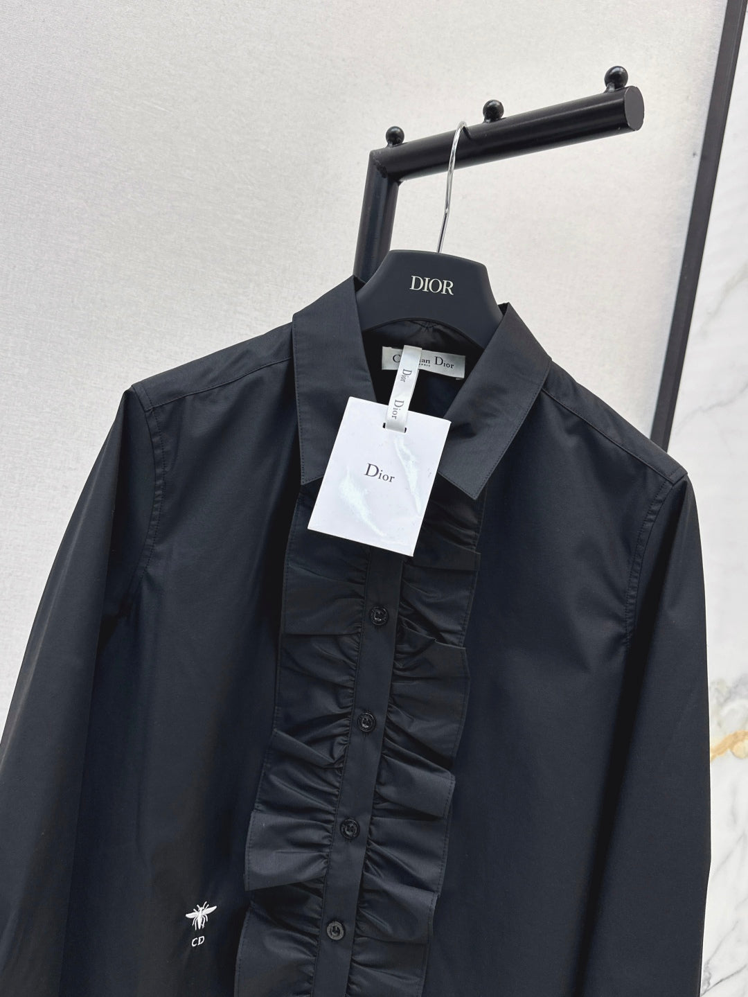 CD 25fw ruffle shirt