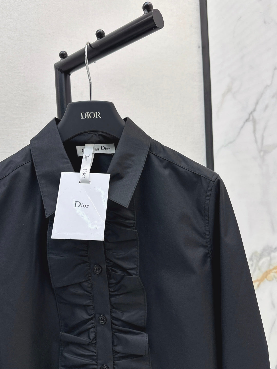 CD 25fw ruffle shirt