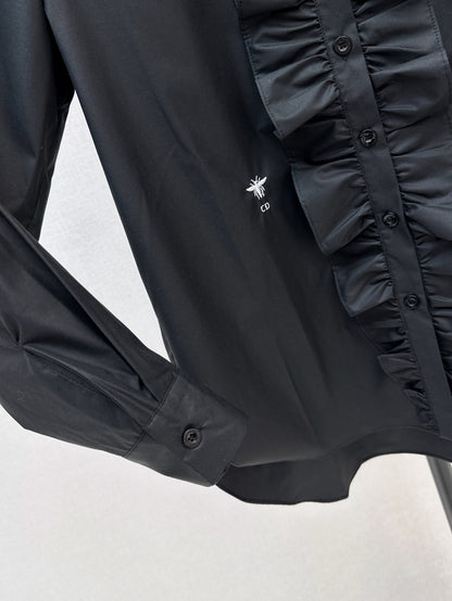 CD 25fw ruffle shirt