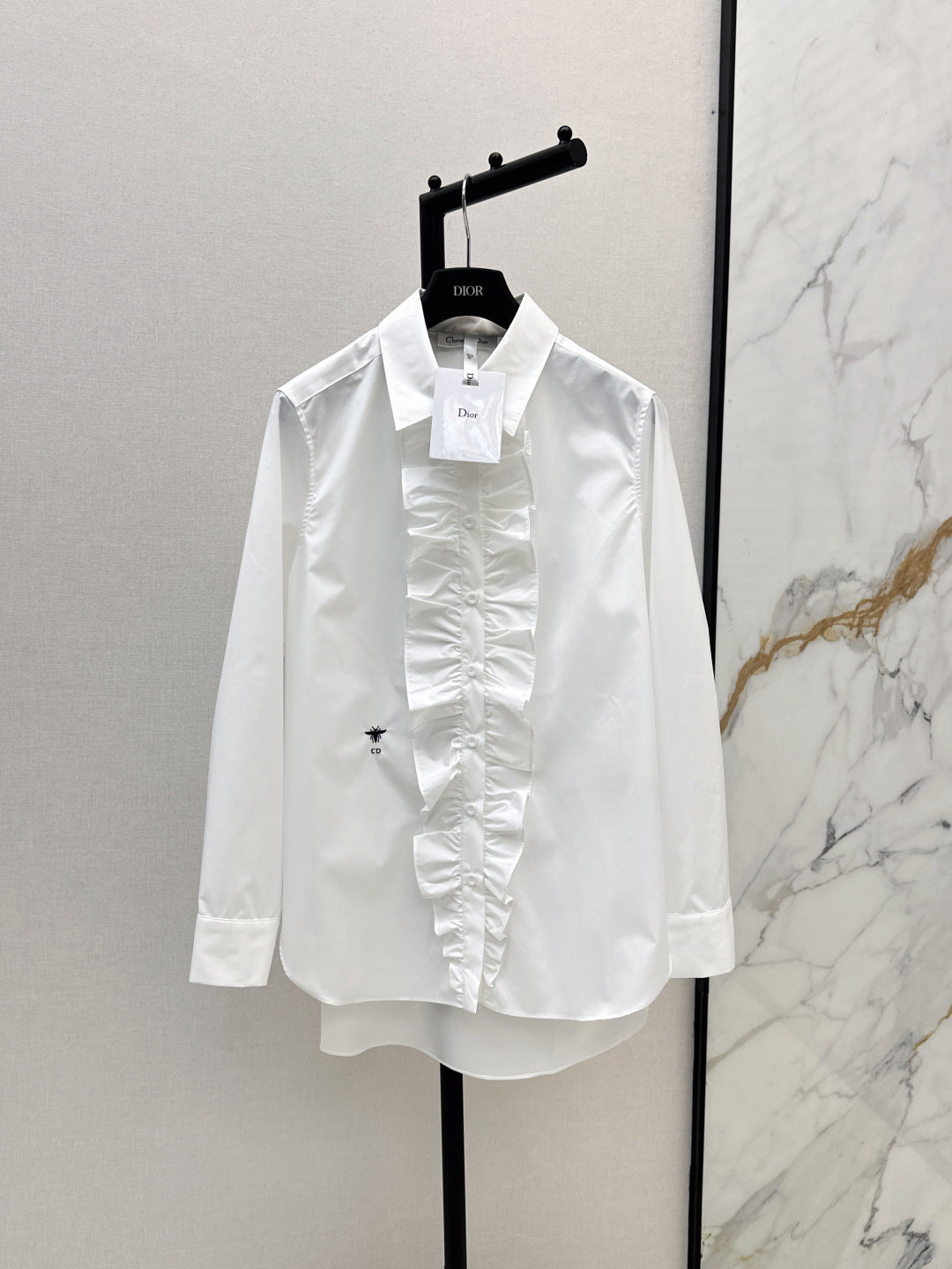 CD 25fw ruffle shirt
