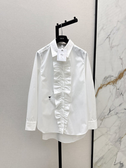 CD 25fw ruffle shirt