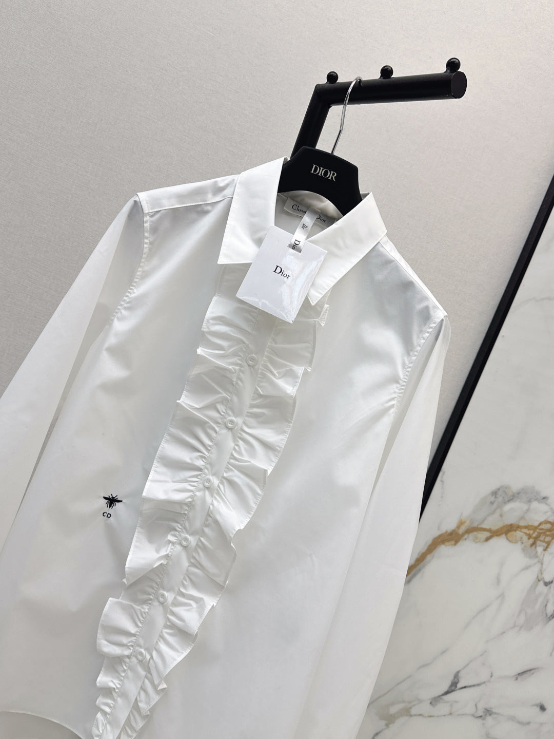 CD 25fw ruffle shirt