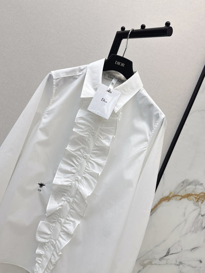 CD 25fw ruffle shirt