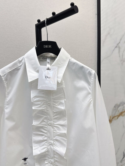 CD 25fw ruffle shirt