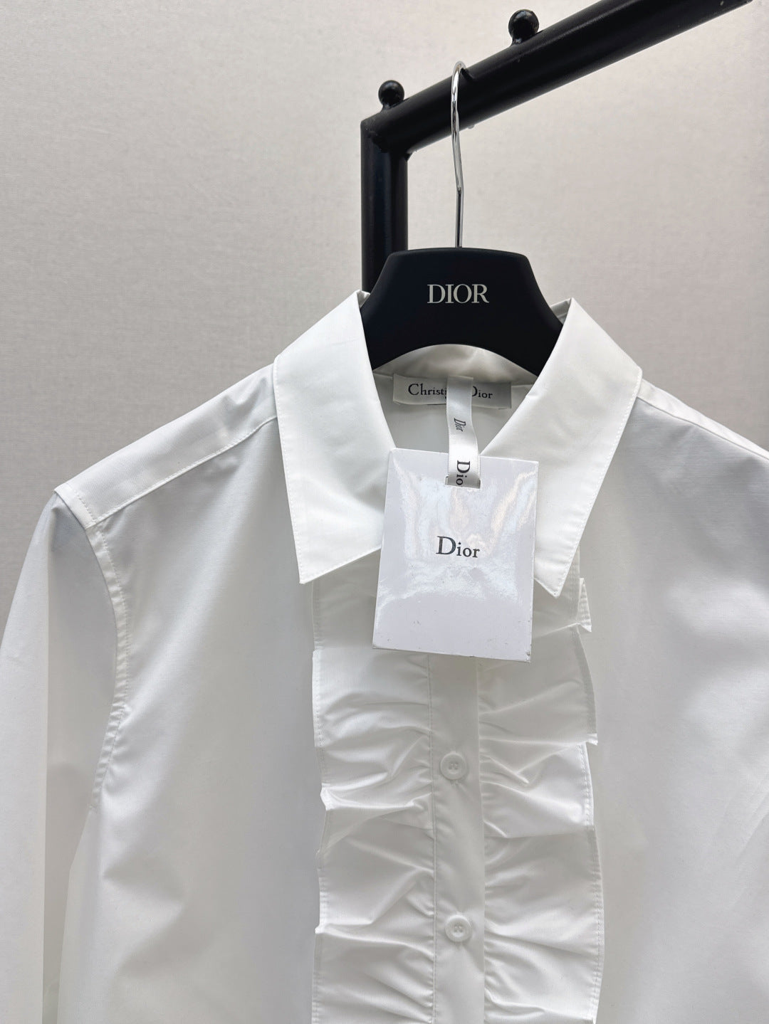 CD 25fw ruffle shirt
