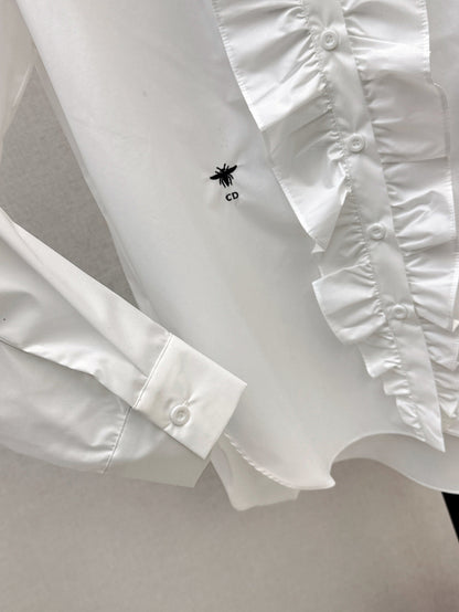 CD 25fw ruffle shirt