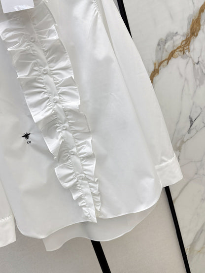 CD 25fw ruffle shirt
