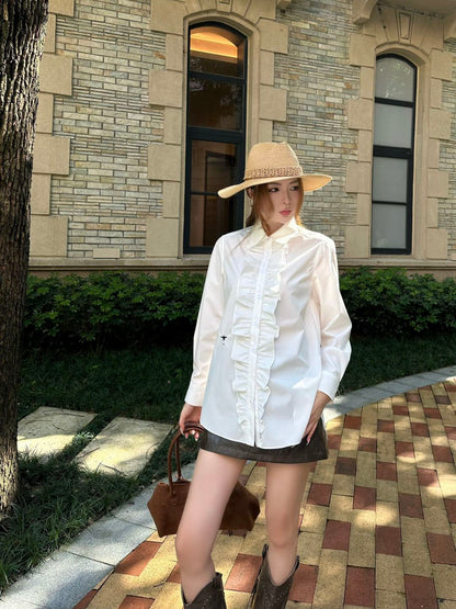 CD 25fw ruffle shirt