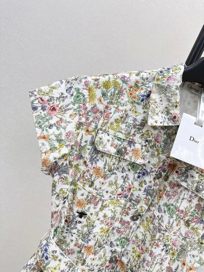 CD 25fw printed dress