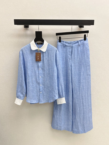 Loro 25fw linen suit