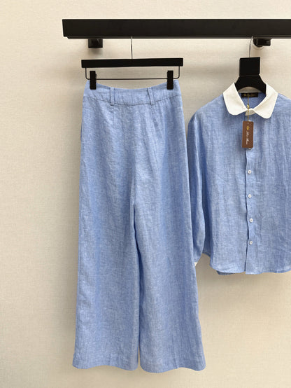 Loro 25fw linen suit
