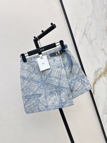 CD 25fw printed skort