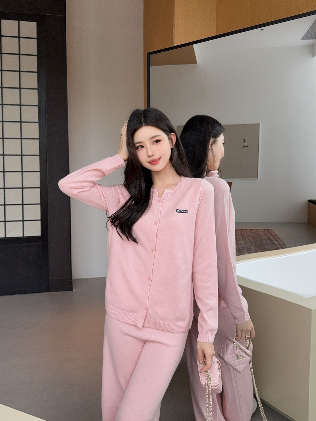 Max 25fw knitted suit