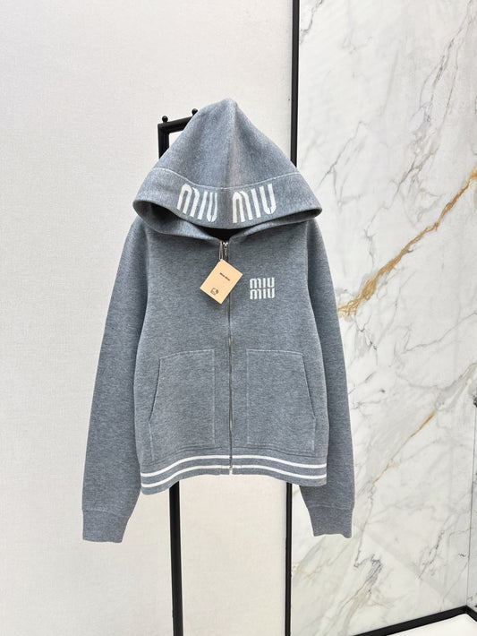 Miu 25fw knitted jacket