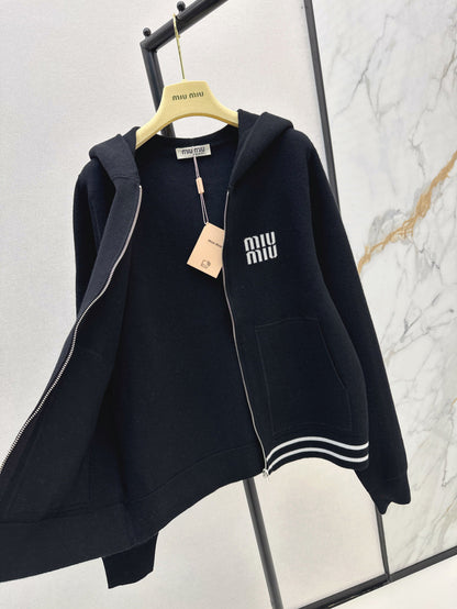 Miu 25fw knitted jacket